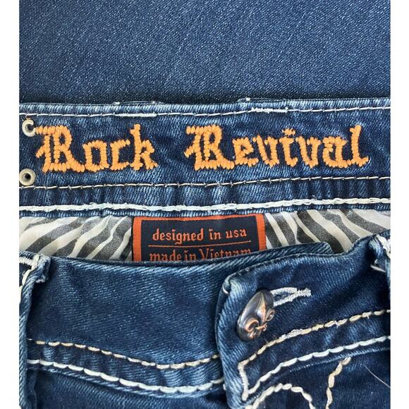 Rock Revival Vaness Boot Cut Jeans Size 28 - Picture 7 of 10